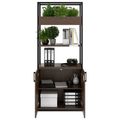 CHOICE shelf cabinet | 5 OH, 800 x 1925 mm, flower box, walnut - 2 Thumbnail Image