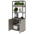 CHOICE shelf cabinet | 5 OH, 800 x 1925 mm, flower box, Cubanite gray - 3 Thumbnail Image