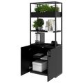 CHOICE Regalschrank | 5 OH, 800 x 1925 mm, Blumenkasten, Schwarz - 3 Thumbnail Image