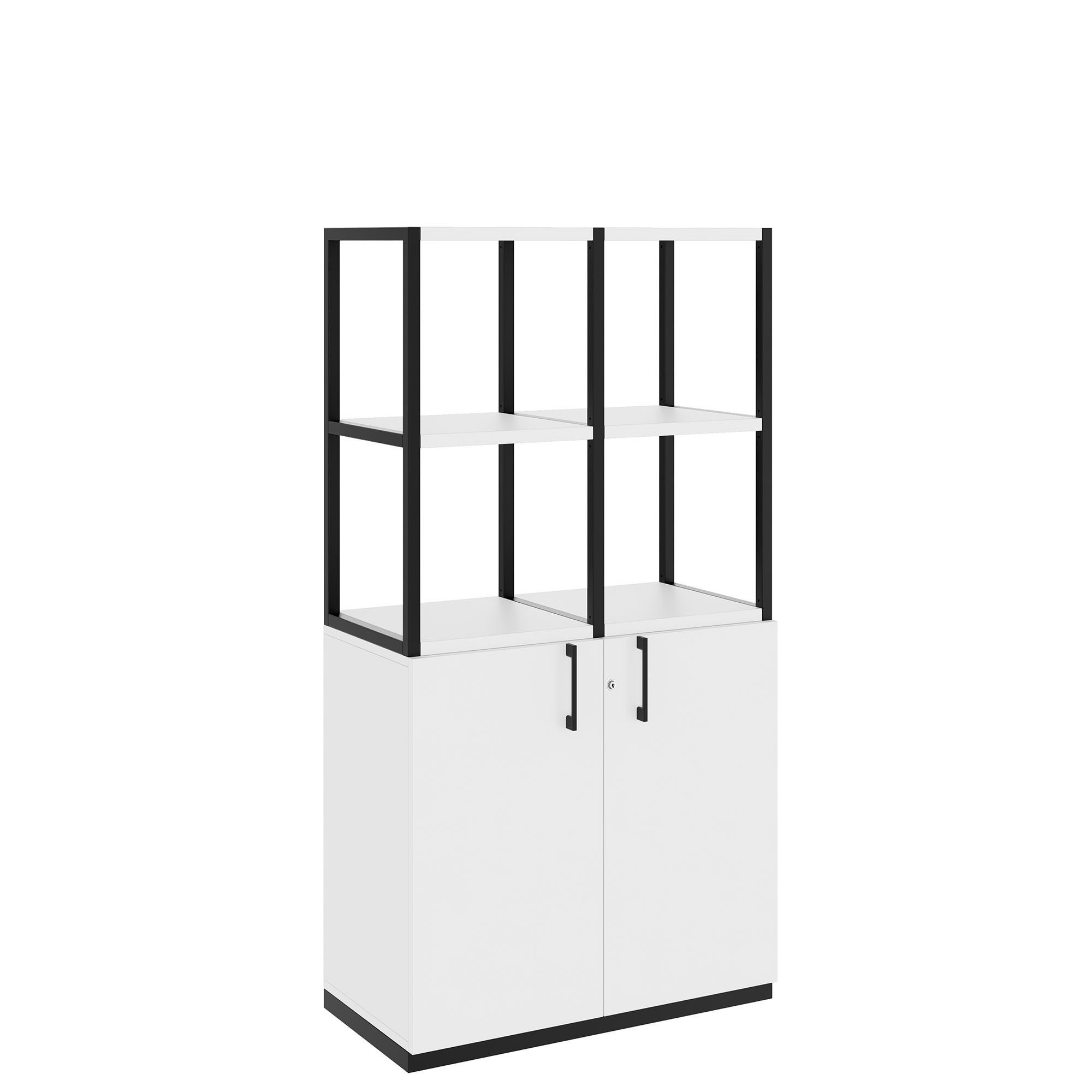 CHOICE Regalschrank | 4 OH, 800 x 1545 mm, Weiß - 1 Main Image