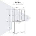CHOICE Regalschrank | 4 OH, 800 x 1545 mm, Anthrazit - 8 Thumbnail Image
