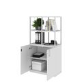 CHOICE shelf cabinet | 4 OH, 800 x 1545 mm, pearl gray - 3 Thumbnail Image