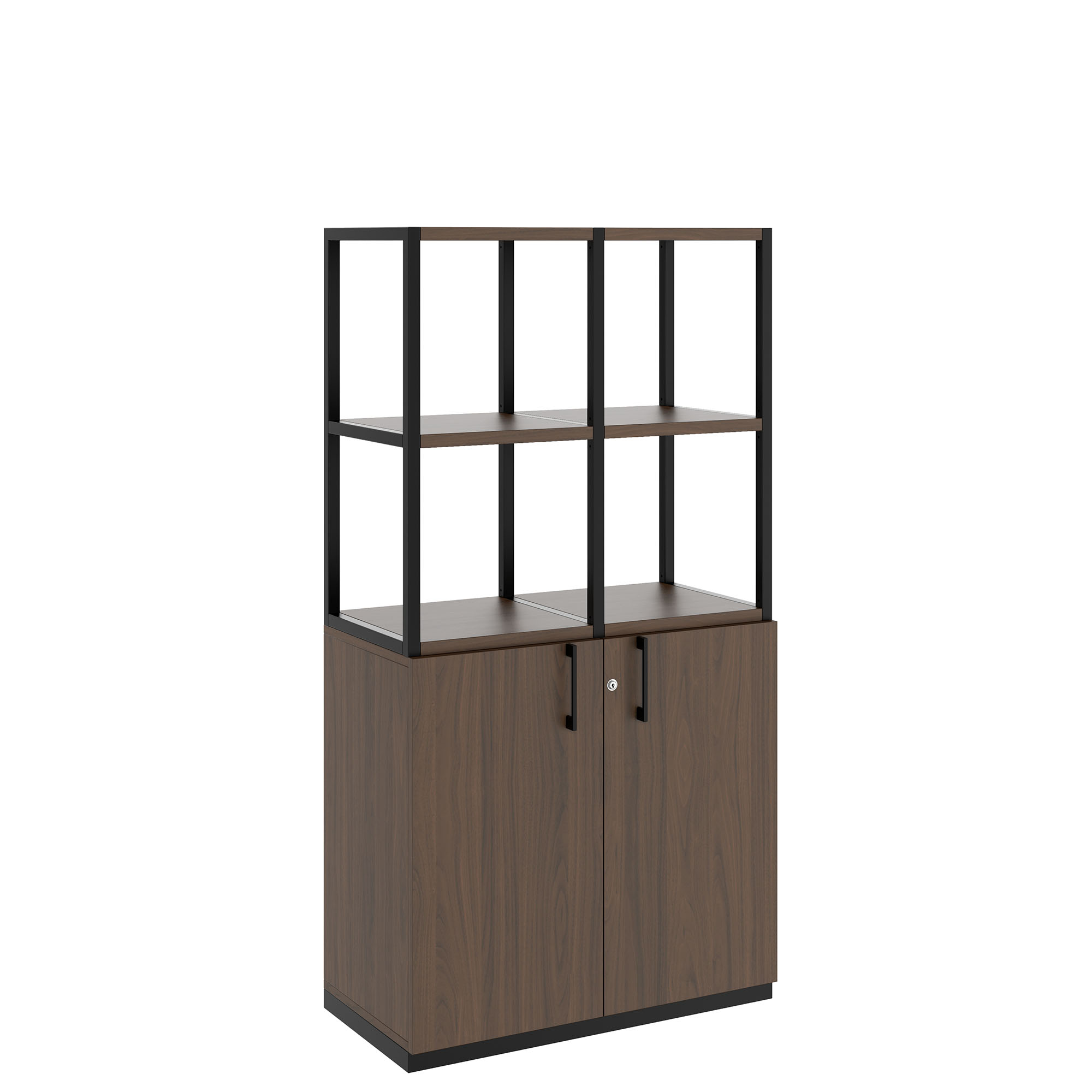 CHOICE Regalschrank | 4 OH, 800 x 1545 mm, Nussbaum - 1 Main Image