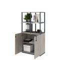 CHOICE shelf cabinet | 4 OH, 800 x 1545 mm, gray northern oak - 3 Thumbnail Image
