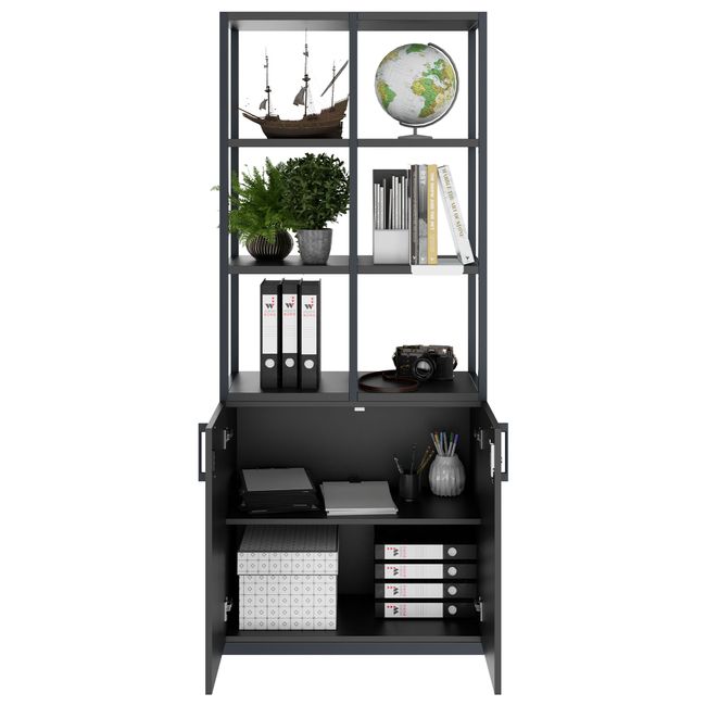 CHOICE Regalschrank | 5 OH, 800 x 1925 mm, Anthrazit CHOICE Regalschrank | 5 OH, 800 x 1925 mm, Anthrazit
