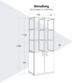 CHOICE Regalschrank | 5 OH, 800 x 1925 mm, Anthrazit - 8 Thumbnail Image