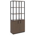 CHOICE shelf cabinet | 5 OH, 800 x 1925 mm, walnut - 1 Thumbnail Image