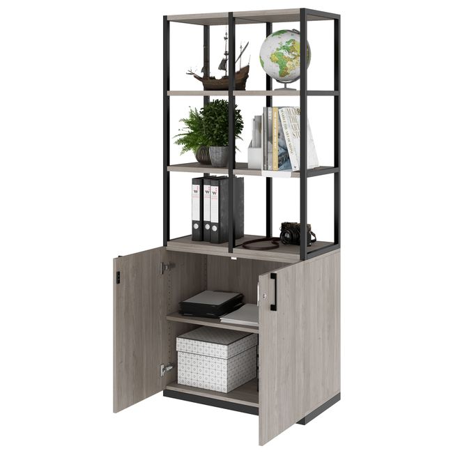 CHOICE Regalschrank | 5 OH, 800 x 1925 mm, Nordeiche grau CHOICE Regalschrank | 5 OH, 800 x 1925 mm, Nordeiche grau