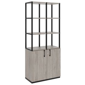 CHOICE Regalschrank | 5 OH, 800 x 1925 mm, Nordeiche grau