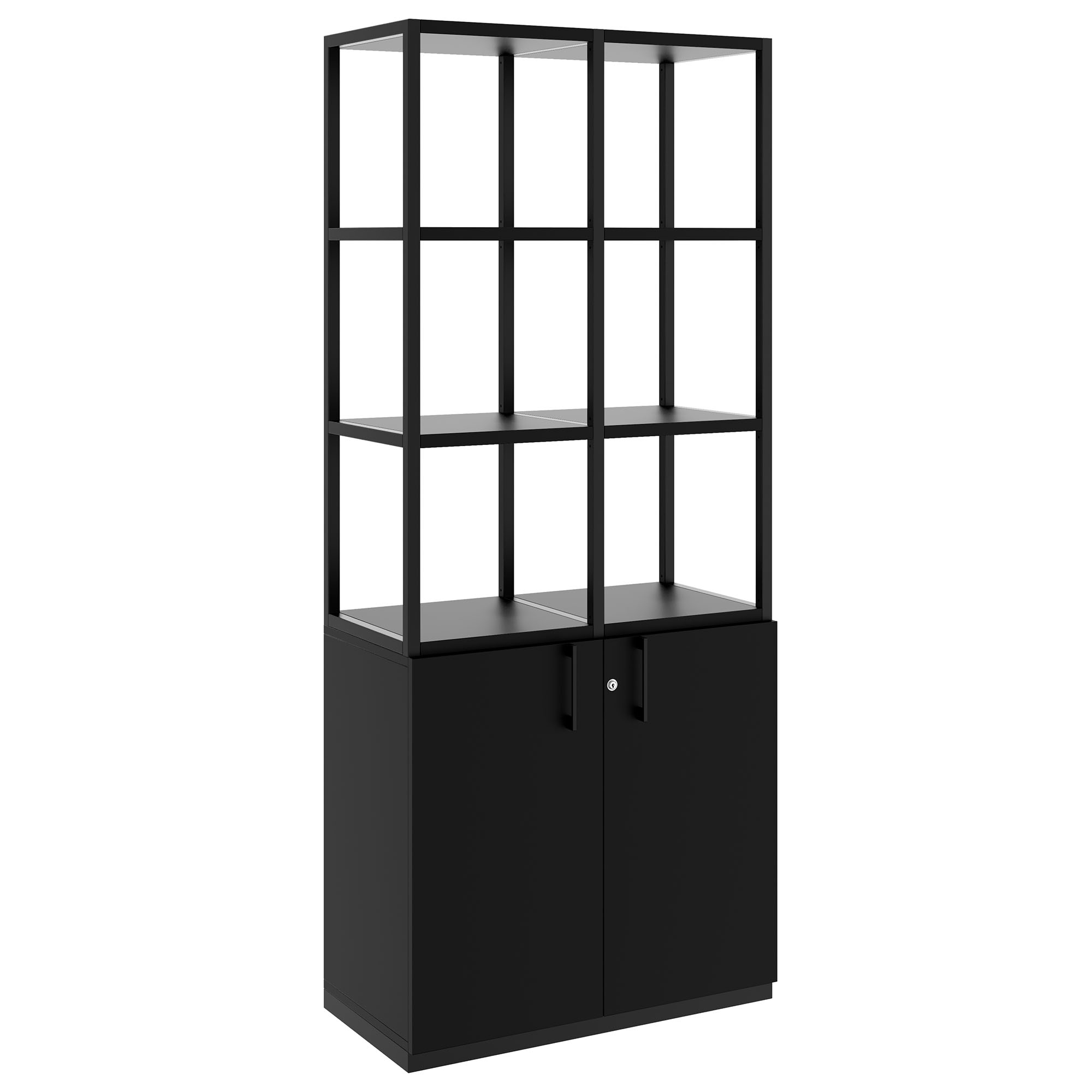 CHOICE Regalschrank | 5 OH, 800 x 1925 mm, Schwarz - 1 Main Image