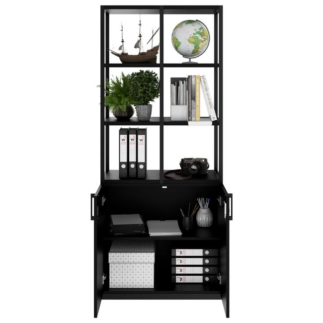 CHOICE Regalschrank | 5 OH, 800 x 1925 mm, Schwarz CHOICE Regalschrank | 5 OH, 800 x 1925 mm, Schwarz