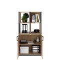 CHOICE shelf cabinet | 4 OH, 800 x 1545 mm, shelf boxes, amber oak - 2 Thumbnail Image