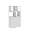 CHOICE Regalschrank | 4 OH, 800 x 1545 mm, Regalkisten, Perlgrau - 1 Thumbnail Image