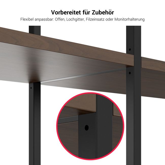 CHOICE Regalschrank | 4 OH, 800 x 1545 mm, Regalkisten, Nussbaum