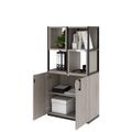CHOICE shelf cabinet | 4 OH, 800 x 1545 mm, shelf boxes, gray northern oak - 3 Thumbnail Image