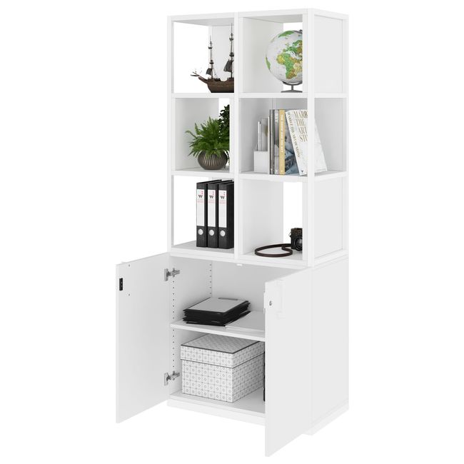 CHOICE Regalschrank | 5 OH, 800 x 1925 mm, Regalkisten, Weiß CHOICE Regalschrank | 5 OH, 800 x 1925 mm, Regalkisten, Weiß