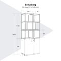 CHOICE Regalschrank | 5 OH, 800 x 1925 mm, Regalkisten, Anthrazit - 8 Thumbnail Image