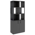 CHOICE Regalschrank | 5 OH, 800 x 1925 mm, Regalkisten, Anthrazit - 1 Thumbnail Image