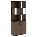 CHOICE shelf cabinet | 5 OH, 800 x 1925 mm, shelf boxes, walnut - 1 Thumbnail Image