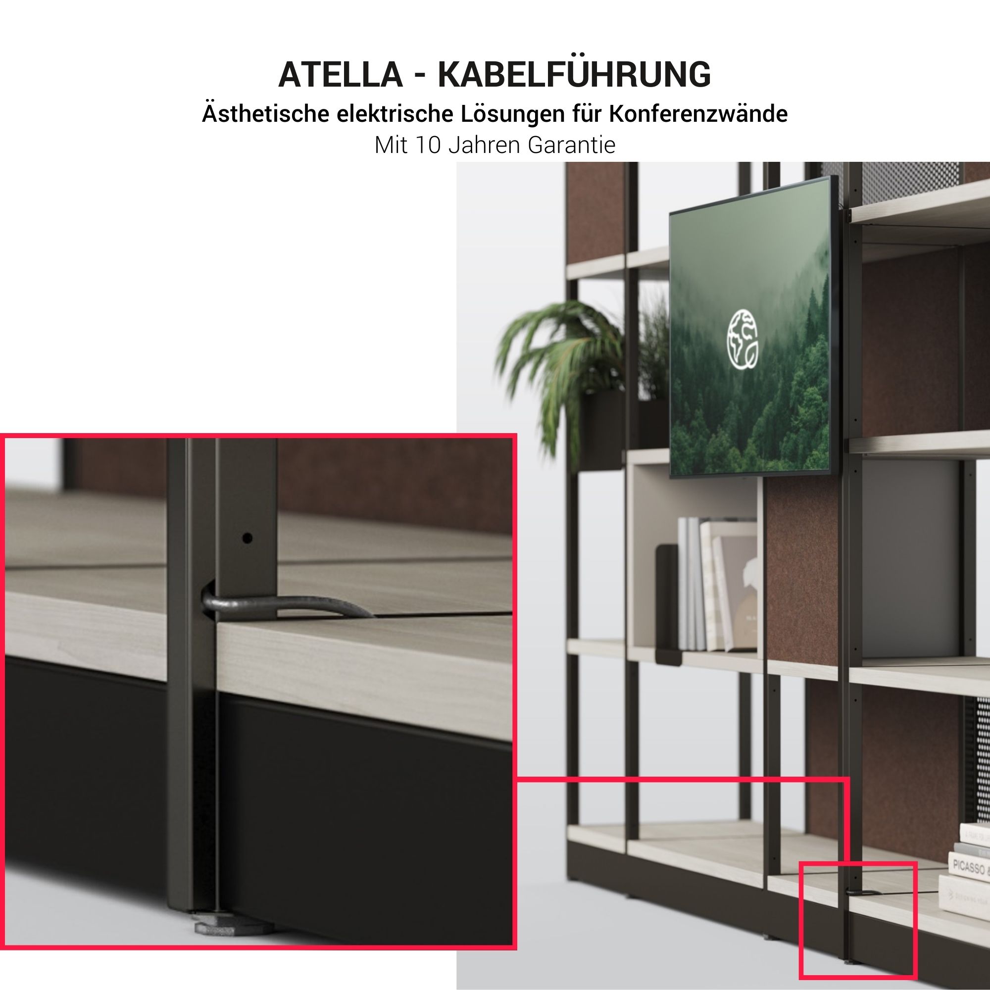 ATELLA Cable channel | 1245 mm - 4 Main Image