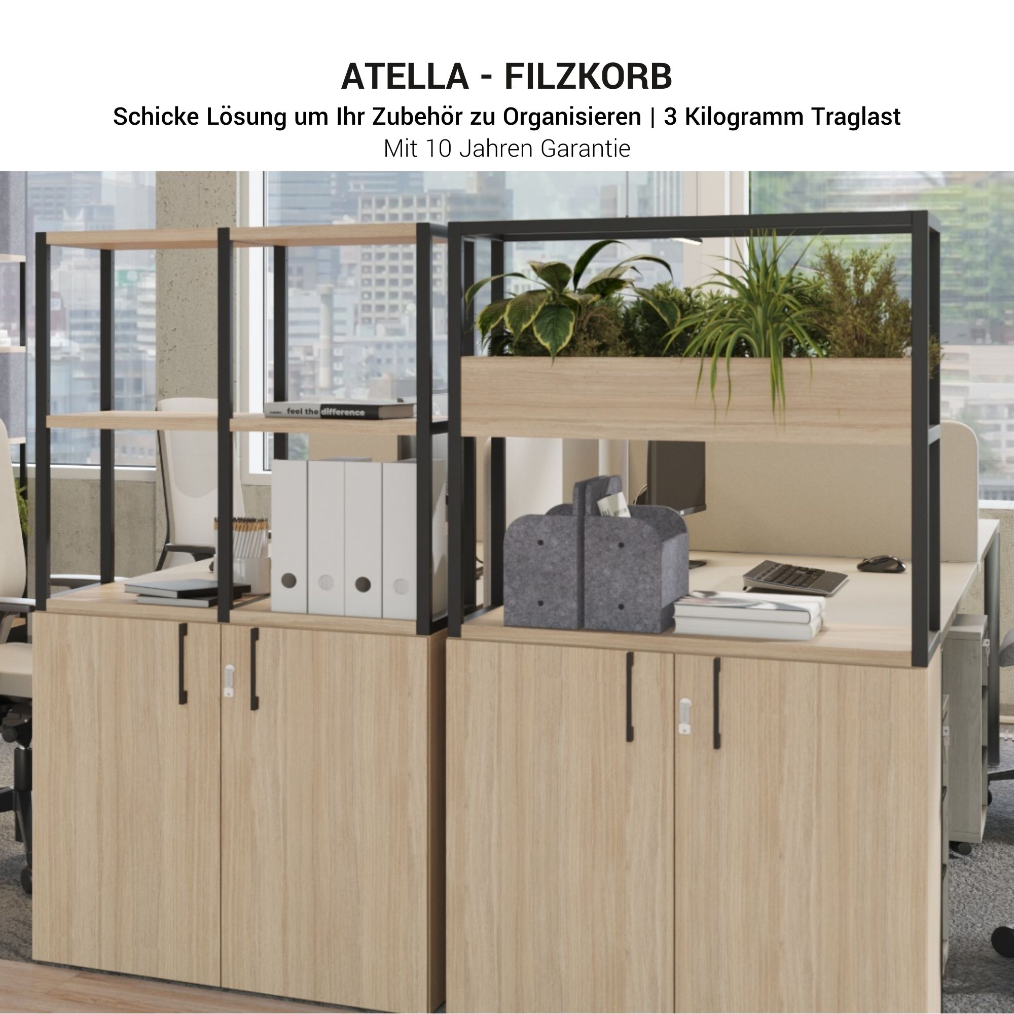 ATELLA Filzkorb | 360 x 270 mm - 3 Main Image