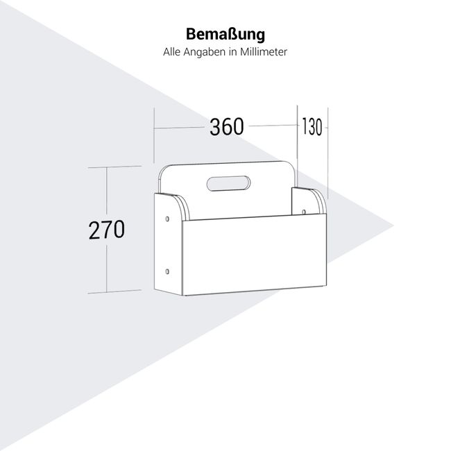 ATELLA Filzkorb | 360 x 270 mm