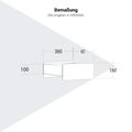 ATELLA Blumenkasten | 360 x 160 mm, Metall
