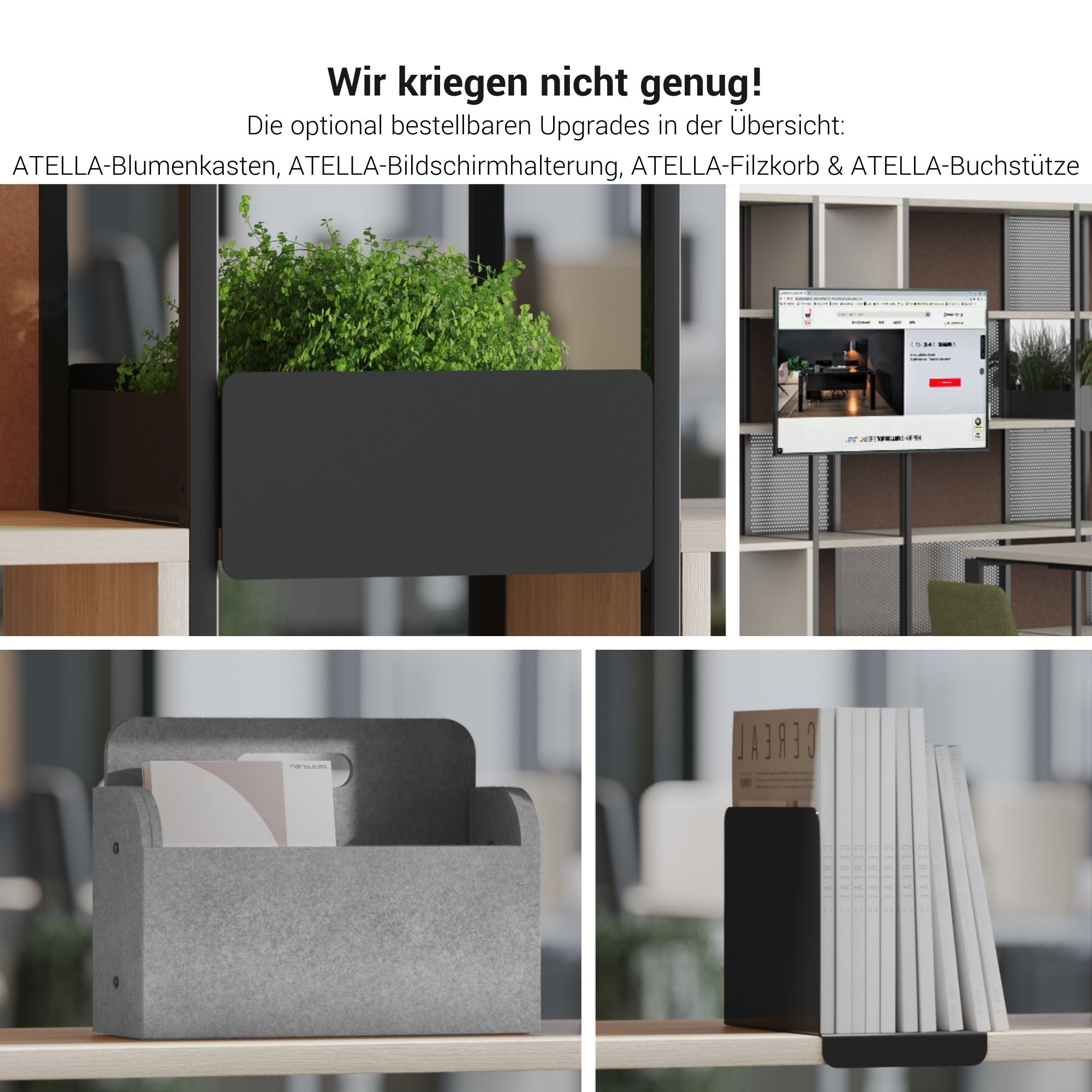 ATELLA Blumenkasten | 748 x 160 mm, Metall - 8 Main Image