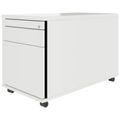 TIP Rollcontainer | 800 mm tief, Hängeregister, Kleinteilefach, Soft-Close, Weiß