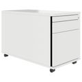 TIP Rollcontainer | 800 mm tief, Hängeregister, Kleinteilefach, Soft-Close, Weiß
