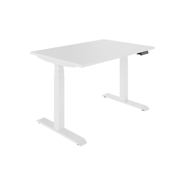 LORNA 2-Motoren-Schreibtisch | 1200 - 1800 mm, elektrisch höhenverstellbar, Weiß