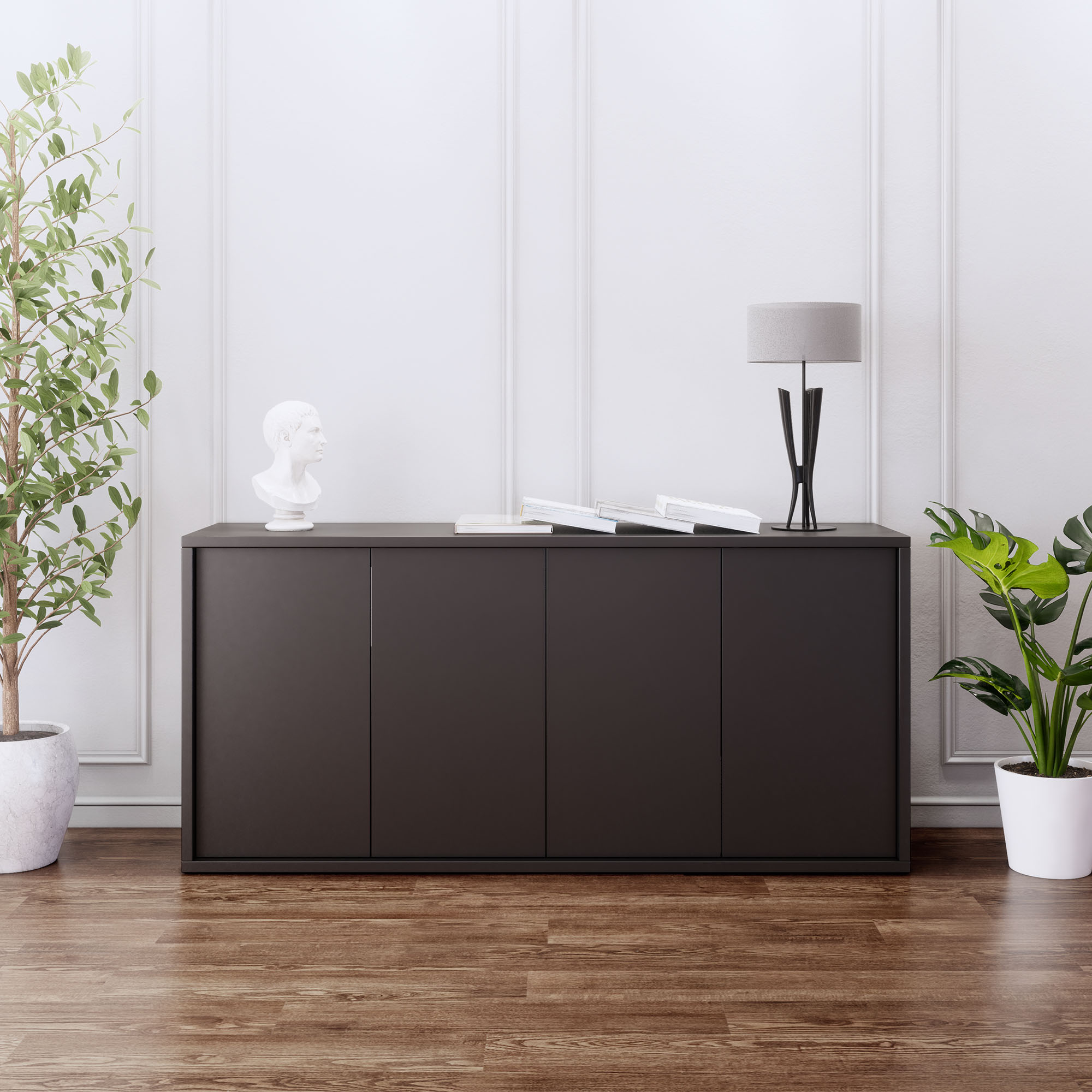 NOVA Sideboard | 2 OH, 1615 x 750 mm, Anthrazit - 2 Main Image
