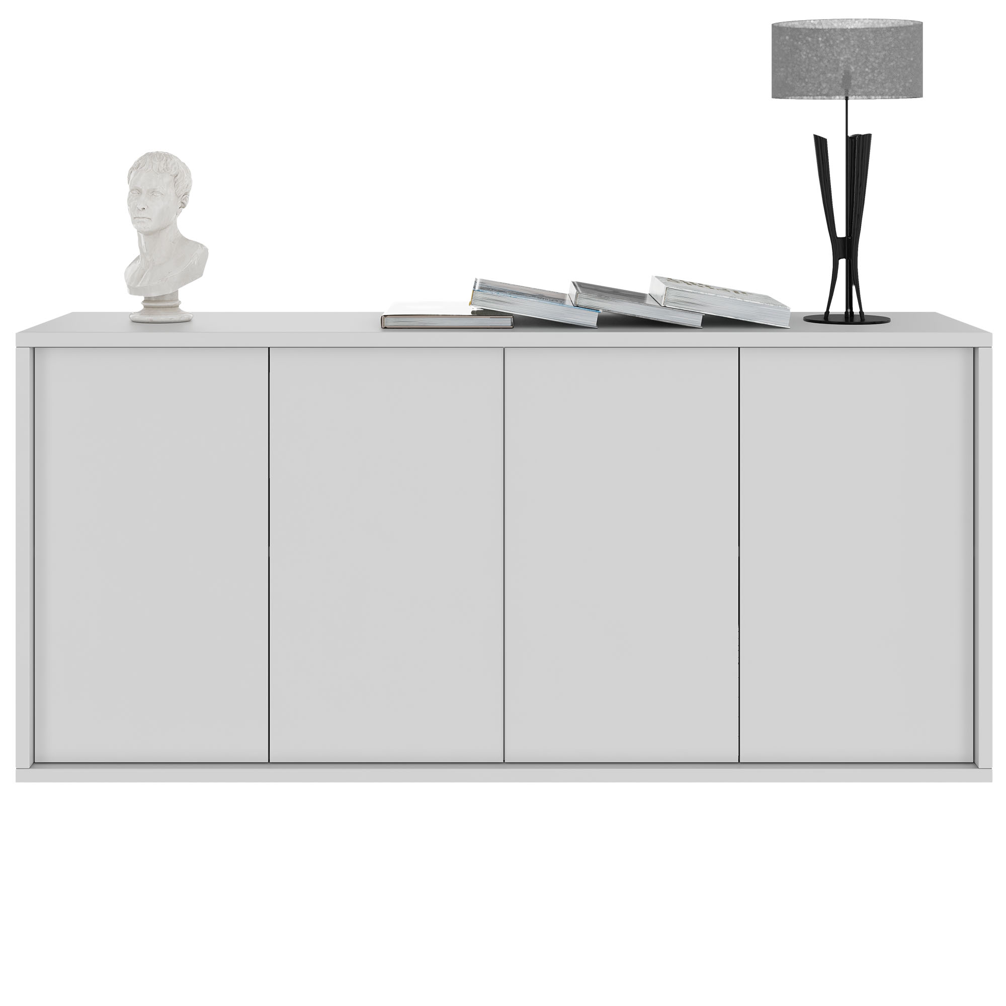 NOVA Sideboard | 2 OH, 1615 x 750 mm, Perlgrau - 8 Main Image