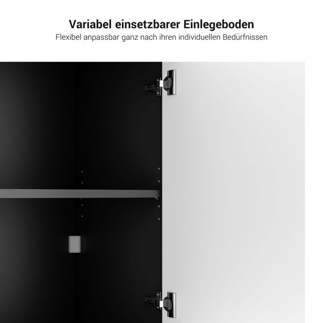 NOVA Sideboard | 2 OH, 1615 x 750 mm, Perlgrau