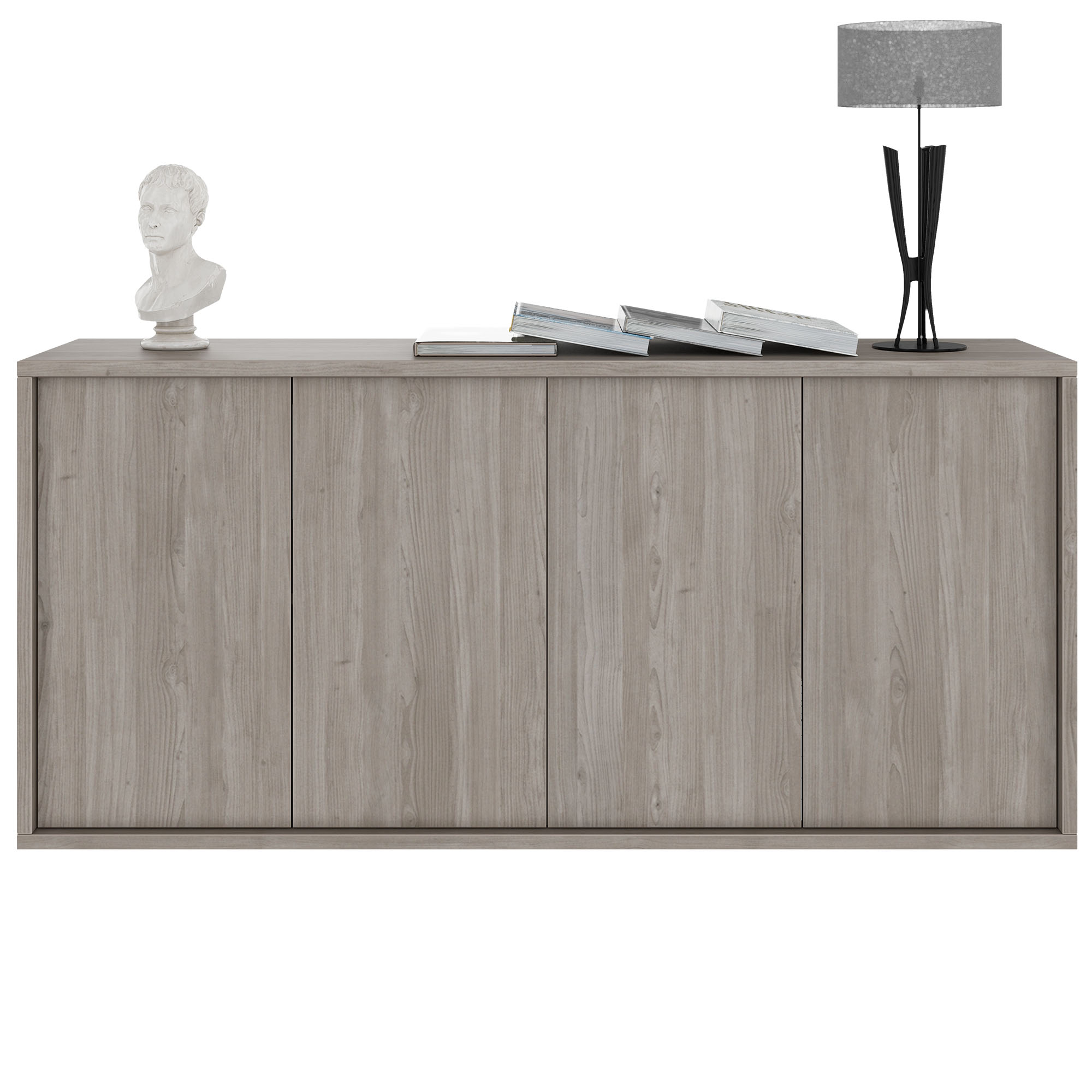 NOVA Sideboard | 2 OH, 1615 x 750 mm, Nordeiche grau - 8 Main Image
