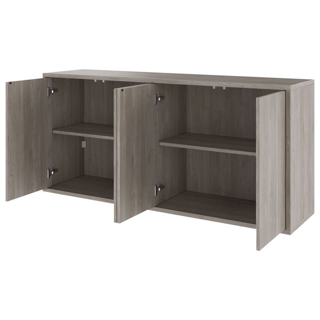 NOVA Sideboard | 2 OH, 1615 x 750 mm, Nordeiche grau