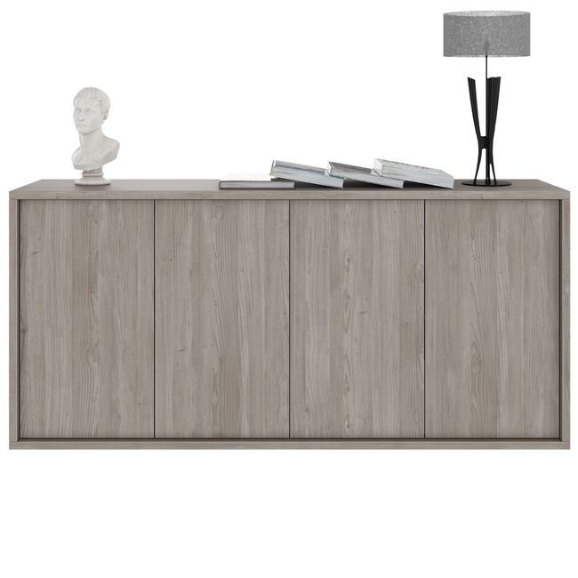 NOVA Sideboard | 2 OH, 1615 x 750 mm, Nordeiche grau