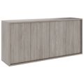 NOVA Sideboard | 2 OH, 1615 x 750 mm, Nordeiche grau - 3 Thumbnail Image