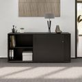 NOVA Armoire de porte coulissante | 2 oh, 1640 x 740 mm, anthracite - 2 Thumbnail Image