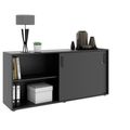 NOVA Armoire de porte coulissante | 2 oh, 1640 x 740 mm, anthracite - 3 Thumbnail Image