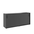 NOVA Armoire de porte coulissante | 2 oh, 1640 x 740 mm, anthracite - 5 Thumbnail Image