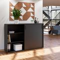 NOVA Armoire de porte coulissante | 3 oh, 1640 x 1085 mm, anthracite - 1 Thumbnail Image