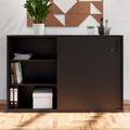 NOVA Armoire de porte coulissante | 3 oh, 1640 x 1085 mm, anthracite - 2 Thumbnail Image